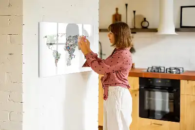Tableau magnétique pour dessiner motif carte en billets de banque