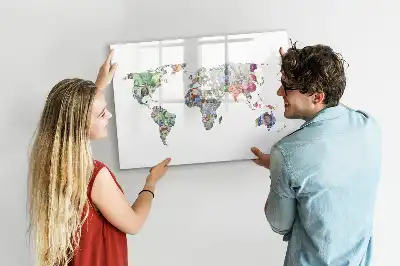 Tableau magnétique pour dessiner motif carte en billets de banque
