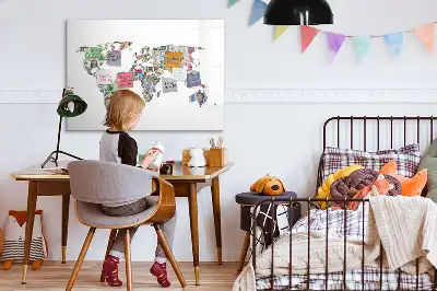 Tableau magnétique pour dessiner motif carte en billets de banque