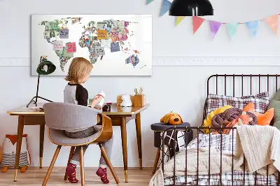 Tableau magnétique pour dessiner motif carte en billets de banque