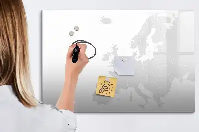 Tableau magnétique à dessiner carte de l'Europe