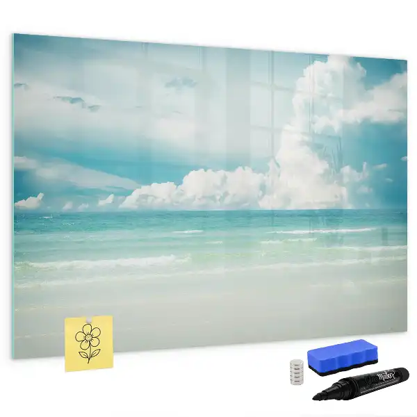 Tableau magnétique pour dessiner motif paysage marin