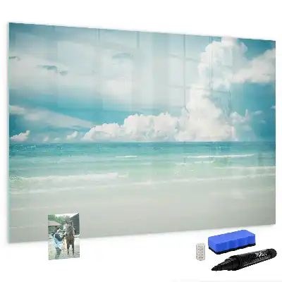 Tableau magnétique pour dessiner motif paysage marin