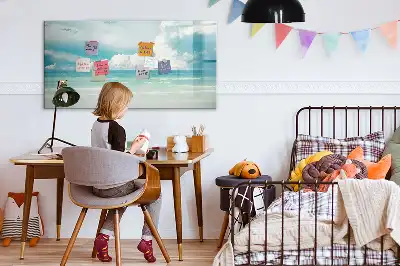 Tableau magnétique pour dessiner motif paysage marin