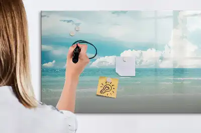 Tableau magnétique pour dessiner motif paysage marin