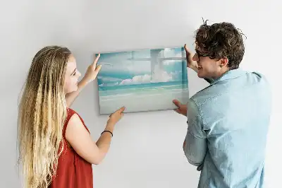 Tableau magnétique pour dessiner motif paysage marin