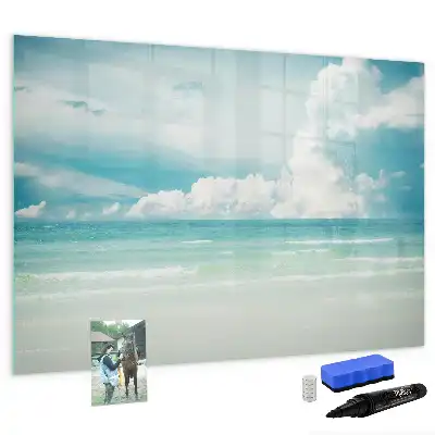 Tableau magnétique pour dessiner motif paysage marin