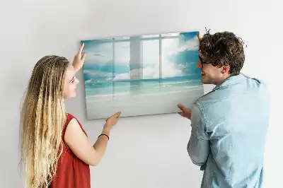 Tableau magnétique pour dessiner motif paysage marin
