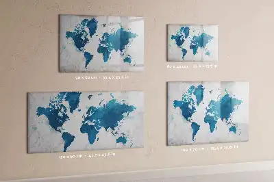 Carte du monde tableau magnétique à dessiner