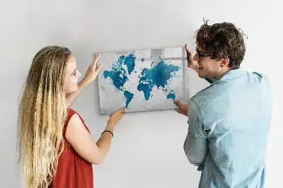 Carte du monde tableau magnétique à dessiner