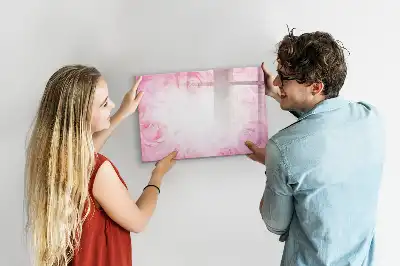 Tableau magnétique à dessiner motif roses abstraites