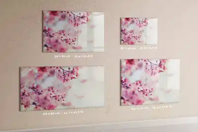 Tableau magnétique à dessiner motif fleurs de printemps