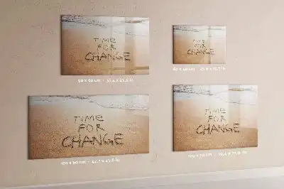 Tableau magnétique à dessiner motif citation sur la plage