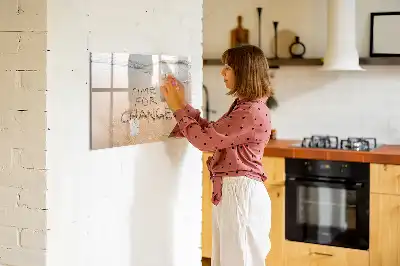 Tableau magnétique à dessiner motif citation sur la plage