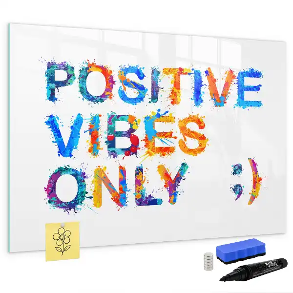 Tableau magnétique à dessiner motif citation positive