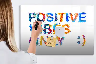 Tableau magnétique à dessiner motif citation positive