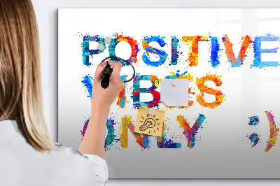 Tableau magnétique à dessiner motif citation positive
