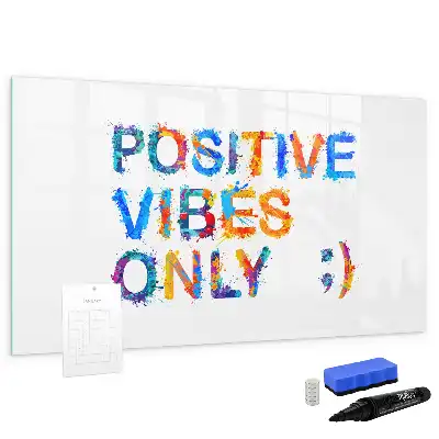 Tableau magnétique à dessiner motif citation positive