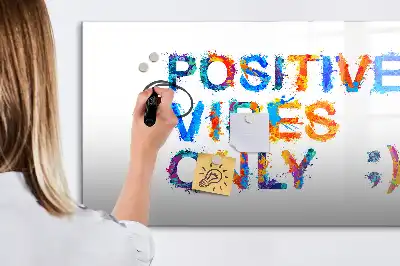 Tableau magnétique à dessiner motif citation positive