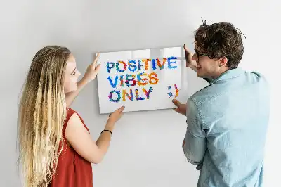 Tableau magnétique à dessiner motif citation positive