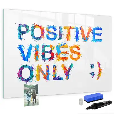 Tableau magnétique à dessiner motif citation positive