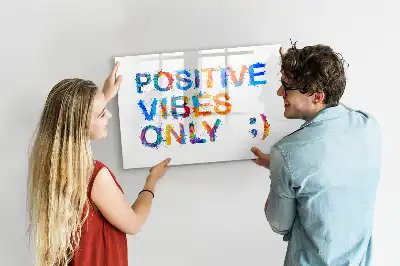 Tableau magnétique à dessiner motif citation positive
