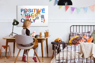 Tableau magnétique à dessiner motif citation positive