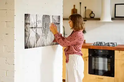 Tableau magnétique pour dessiner motif carte du monde