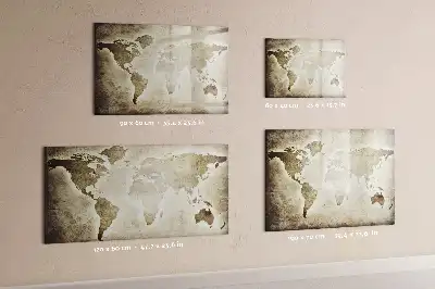 Carte du monde tableau magnétique à dessiner