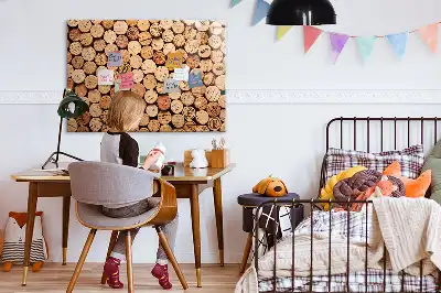 Tableau magnétique pour dessiner bouchons de vin en bois