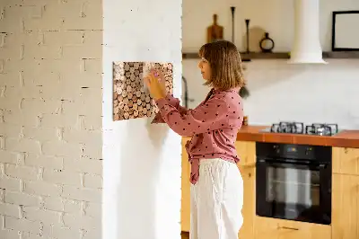 Tableau magnétique pour dessiner bouchons de vin en bois