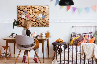 Tableau magnétique pour dessiner bouchons de vin en bois