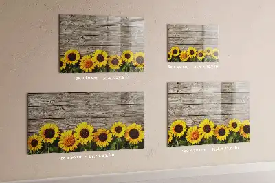Tableau magnétique à dessiner motif tournesols