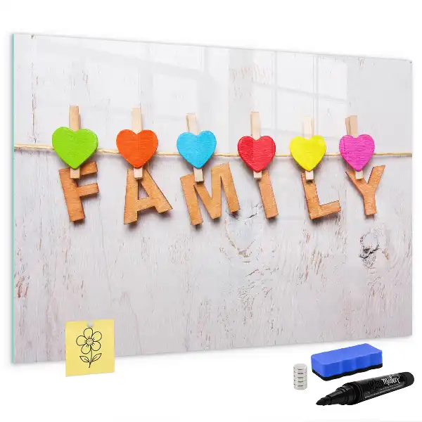 Tableau magnétique pour dessiner modèle Famille