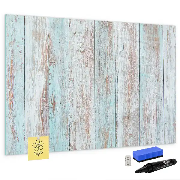 Tableau magnétique pour dessiner en bois pastel
