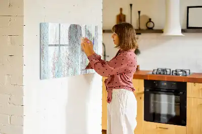 Tableau magnétique pour dessiner en bois pastel