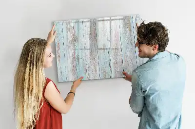 Tableau magnétique pour dessiner en bois pastel
