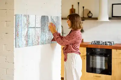 Tableau magnétique pour dessiner en bois pastel