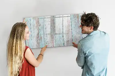 Tableau magnétique pour dessiner en bois pastel
