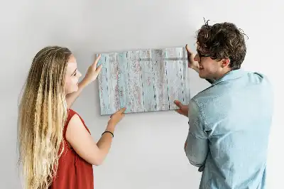 Tableau magnétique pour dessiner en bois pastel