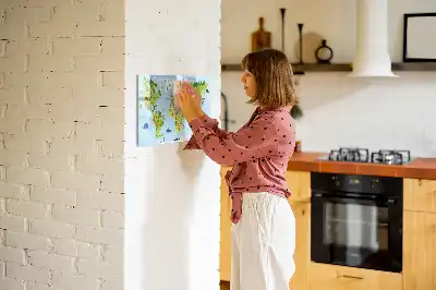 Carte du monde culturelle tableau magnétique à dessiner