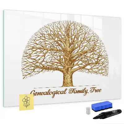 Tableau magnétique pour dessiner modèle ancien arbre généalogique