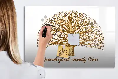 Tableau magnétique pour dessiner modèle ancien arbre généalogique