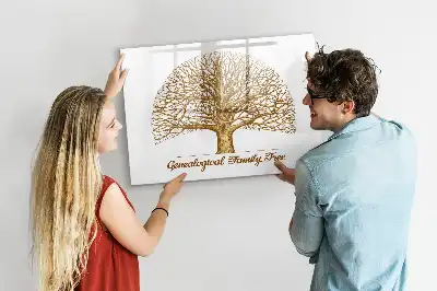 Tableau magnétique pour dessiner modèle ancien arbre généalogique
