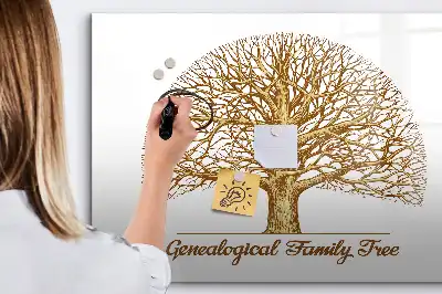 Tableau magnétique pour dessiner modèle ancien arbre généalogique