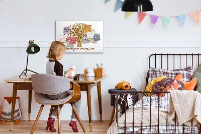 Tableau magnétique pour dessiner modèle ancien arbre généalogique