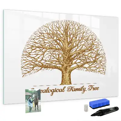 Tableau magnétique pour dessiner modèle ancien arbre généalogique