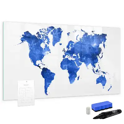 Tableau magnétique pour dessiner motif carte du monde cosmique