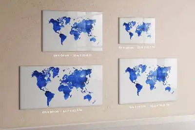 Tableau magnétique pour dessiner motif carte du monde cosmique