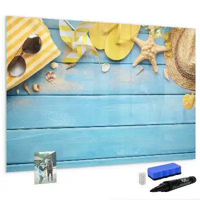 Tableau magnétique à dessiner accessoire de plage